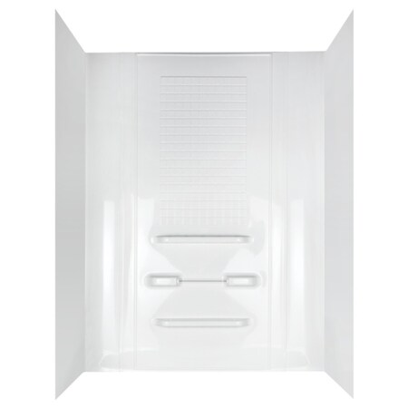 Asb Enhance 78 H X 63 in. W X 31-1/2 in. L White Bathtub Wall Set TW99440A